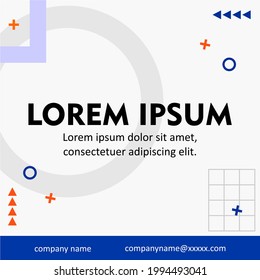 Diseño de plantillas de publicación de medios sociales -azul
