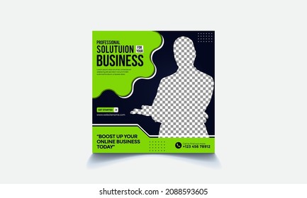 social media post template design. online marketing promotion banner.