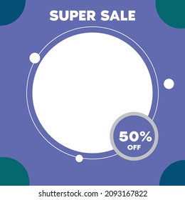 social media post template design