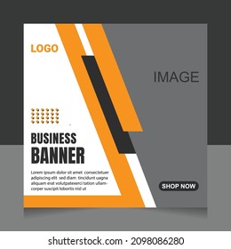 Social media post template design