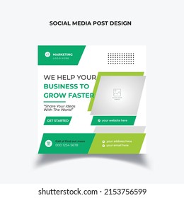 Social Media Post Template Design