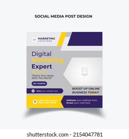 Social Media Post Template Design