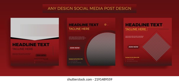 Social Media Post Template, Social Media Post Design, Body Fitness, Bodybuilder Ad  Design Template, Beauty  Fashion Social Media Post Design, School  Admission Post Design And Medical Health Care.