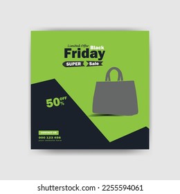 Diseño de plantillas de publicación de medios sociales para banner de venta de publicidad y promoción