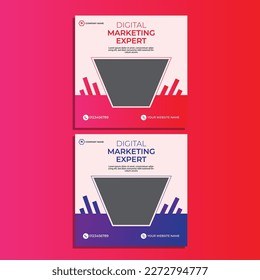 social media post template design, Instagram post design for digital marketing agency and others