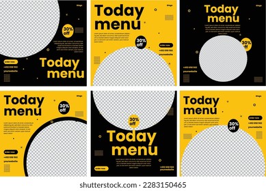 social media post template design collection.