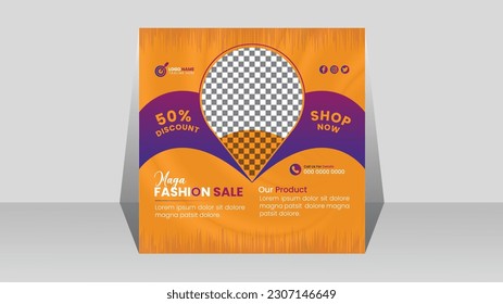 social media post template design