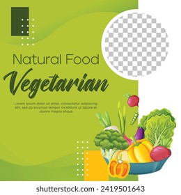 Diseño de plantillas de posteo en medios sociales para alimentos orgánicos