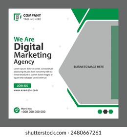 Social Media Post Template Design for Digital Marketing