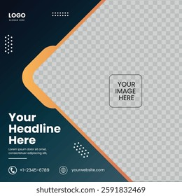 Social Media Post Template design modern concept can be used for all type of business marketing promotion