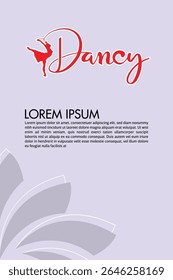 Social media post template design with a dummy text, elegant square cover layout design