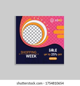 Social media post template devices online shopping.