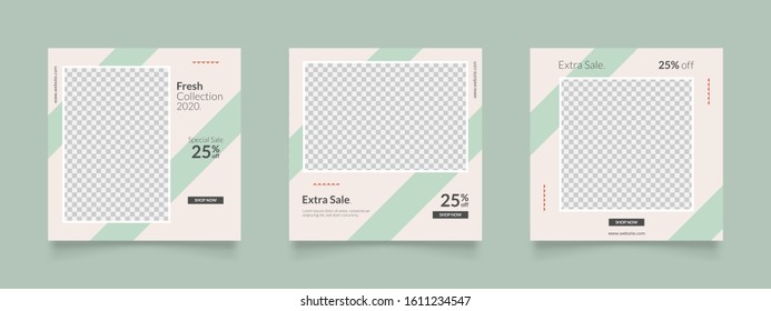 social media post template for digital marketing and sale promo. fashion advertising. banner offer. promotional mockup photo vector frame illustration.
