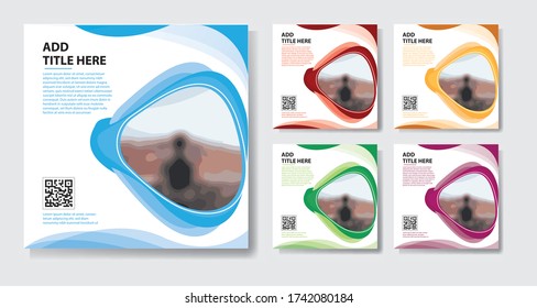 social media post template for digital marketing and sale promo