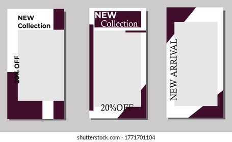 social media post template for digital marketing and sale promo. fashion advertising. banner offer. promotional mockup photo vector frame illustration.