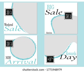 social media post template for digital marketing and sale promo. fashion advertising. banner offer. promotional mockup photo vector frame illustration.