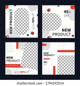 Social media post template for digital marketing and sale promo Fashion advertising