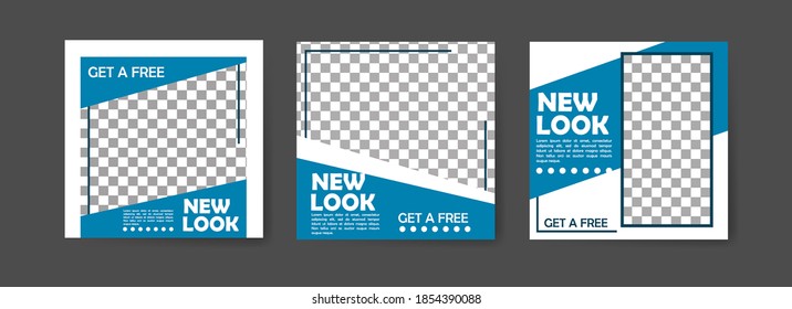 social media post template for digital marketing and sale promo. fashion advertising. Social media banner offer. mockup photo vector frame illustration