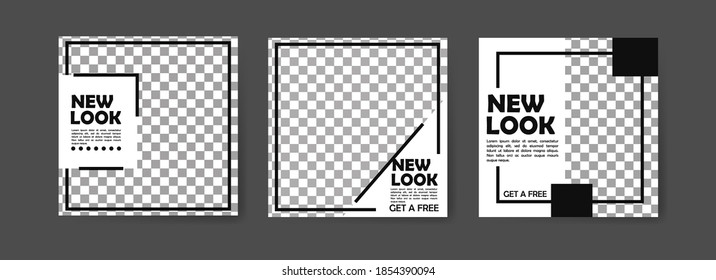 social media post template for digital marketing and sale promo. fashion advertising. Social media banner offer. mockup photo vector frame illustration