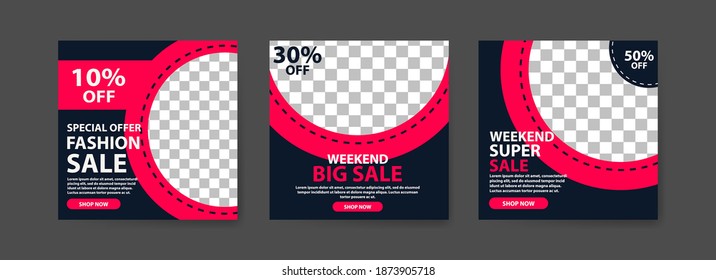 Social media post template for digital marketing and sale promo. fashion advertising. Social media banner offer. mockup photo vector frame illustration