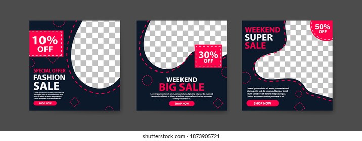 Social media post template for digital marketing and sale promo. fashion advertising. Social media banner offer. mockup photo vector frame illustration