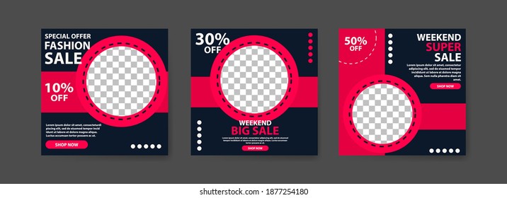 Social media post template for digital marketing and sale promo. fashion advertising. Social media banner offer. mockup photo vector frame illustration