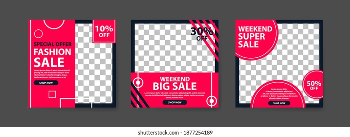 Social media post template for digital marketing and sale promo. fashion advertising. Social media banner offer. mockup photo vector frame illustration