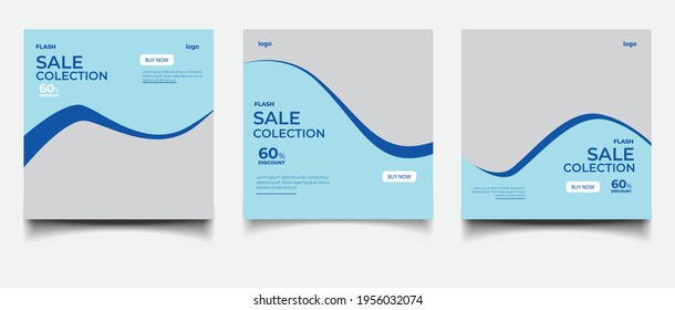 social media post template for digital marketing and sale promo