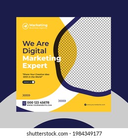plantilla de publicación de medios sociales marketing digital Business marketing y afiche de volante cuadrado Editable Promotion Banner Stories Ads