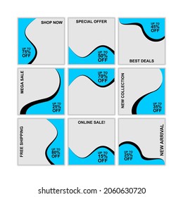Social media post template for digital marketing. Social media  template.