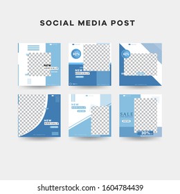 Social Media Post Template editable for Digital Marketing. Promo Brand Fashion.