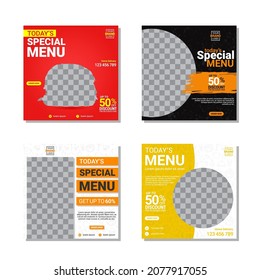 Social Media Post Template, Editable Social Media Banner Template