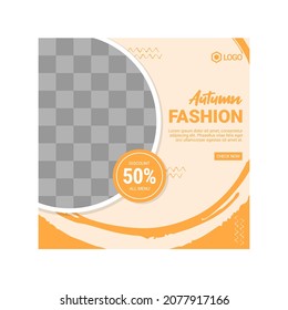 Social Media Post Template, Editable Social Media Banner Template