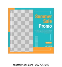 Social Media Post Template, Editable Social Media Banner Template