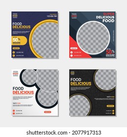 Social Media Post Template, Editable Social Media Banner Template
