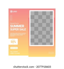 Social Media Post Template  Editable Social Media Banner Template