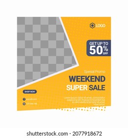 Social Media Post Template  Editable Social Media Banner Template