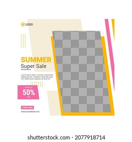 Social Media Post Template  Editable Social Media Banner Template
