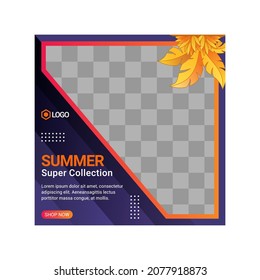 Social Media Post Template  Editable Social Media Banner Template