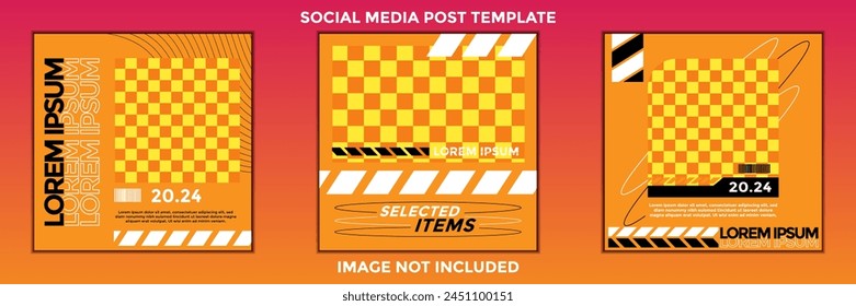 Social media post template. Editable Post Template Social Media Banners for Digital Marketing EPS2