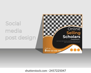  Social Media Post Template, Editable Post Template Social Media Banners.