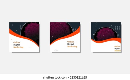Social media post template for eid greetings or wish with moon design, Eid celebration social media post with mandala and lanterns vector design