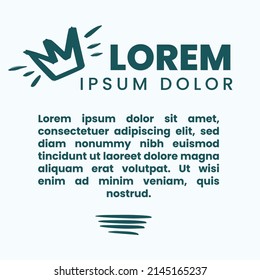 Social Media-Post-Vorlage mit eleganter, dunkelblauer Dominikanerfarbe