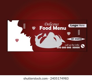  Social Media Post Template, Fresh Drink Menu Banner.