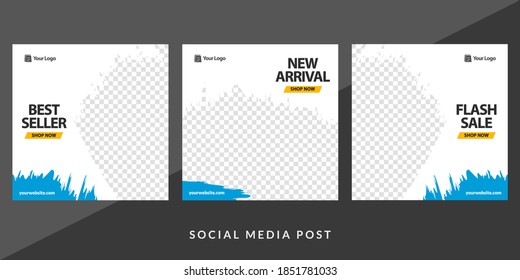 Social Media Post Template. Good used for Social Media Post and Banner. Food, fashion, furniture social media post.