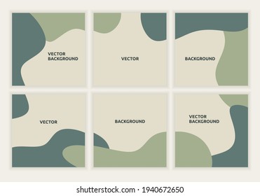 Plantilla de publicación de medios sociales en estilo de rompecabezas de cuadrícula para promoción digital. Establezca la colección de banner cuadrado simple editable para la publicación de promoción en ig. Decoración vectorial para publicaciones en medios sociales y pancartas