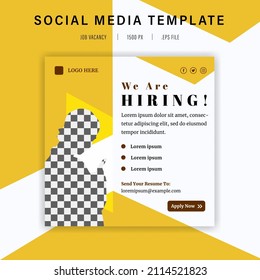 Social Media Post Template For Job Vacancy