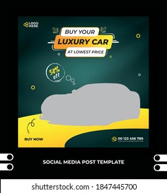 Social media post template for luxury car sale