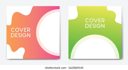 Social media post template. Modern promotion square web banner for social media post template.