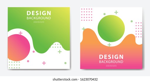 Social media post template. Modern promotion square web banner for social media post template.